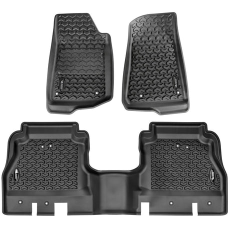 Rugged Ridge Floor Liner Kit Black F/R 20-21 Jeep Gladiator | Dirty Garage