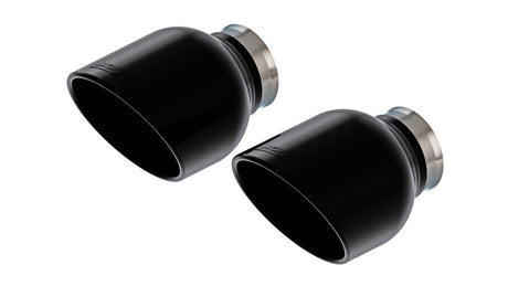 Borla 15-24 Dodge Charger V8 / 2023 Chrysler 300C T-304 SS Tips 5in Outlet - Black Chrome - View 2 | Dirty Garage