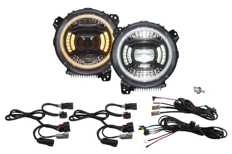 2018-2026 JL Wrangler Elite Max LED Headlights | Dirty Garage