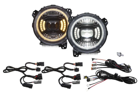 2018-2026 JL Wrangler Elite Max LED Headlights | Dirty Garage