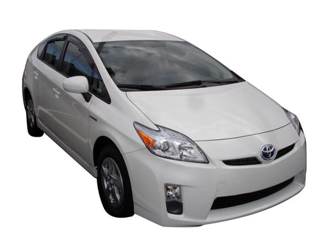 2010-2015 Prius Ventvisor Outside Mount Window Deflectors Smoke 4-Piece - View 4 | Dirty Garage