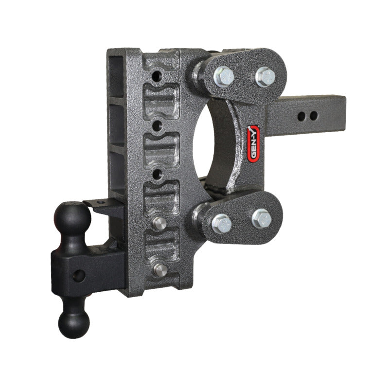 Gen-Y The Boss Torsion-Flex 2.5in Shank 9in Drop 21K Hitch w/GH-061 Dual-Ball/GH-062 Pintle Lock - View 2 | Dirty Garage