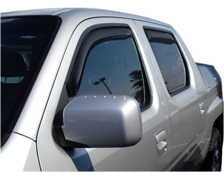 2006-2014 Ridgeline Ventvisor In-Channel Front and Rear Window Deflectors Smoke 4-Piece - View 6 | Dirty Garage