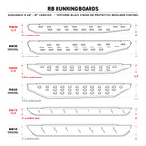 Go Rhino RB10 Slim Running Boards - Universal 87in. - Tex. Blk - View 14 | Dirty Garage