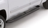 1997-1998 F-150 SuperCab 4" Black Oval Curved Steel Nerf Bars - View 2 | Dirty Garage