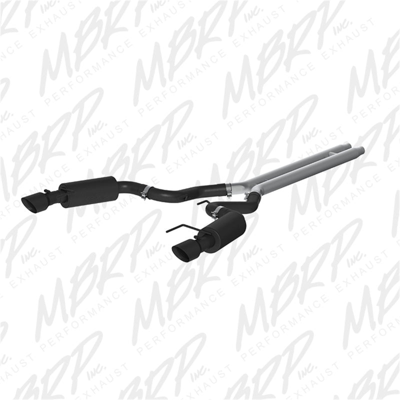2015 Mustang GT 5.0 Convertible 3" Cat Back Dual Split Rear Exit Street Version - View 3 | Dirty Garage