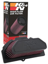 2009-2011 Gsxr 1000 Replacement Air Filter 11.063in L x 5.688in W x 3.375in H - View 5 | Dirty Garage
