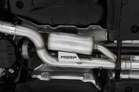 2022 Volkswagen Golf R MK8 3" Cat-Back Quad Rear Exit Carbon Fiber Tip - View 3 | Dirty Garage