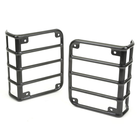 Rugged Ridge 07-18 Jeep Wrangler Textured Black Tail Light Euro Guards - View 2 | Dirty Garage