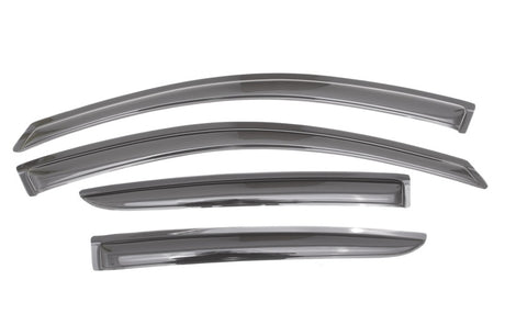 2012-2018 Versa Ventvisor Outside Mount Window Deflectors Smoke | Dirty Garage