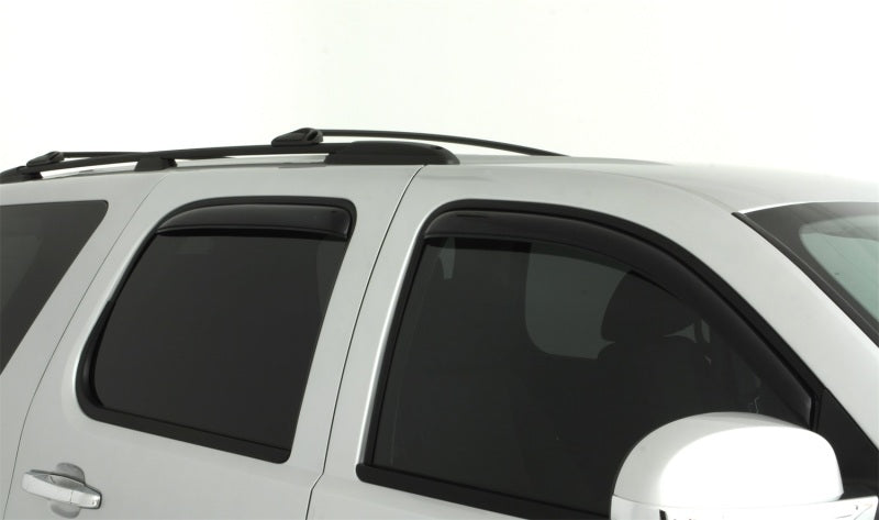 2007-2014 GM 1500 Tahoe Ventvisor Front Rear Window Deflectors Smoke 4-Piece - View 3 | Dirty Garage