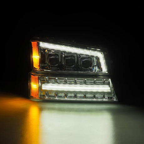 2003-2006 GM HD Avalanche Chrome Nova-Series LED Projector Headlights - View 4 | Dirty Garage
