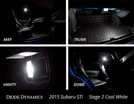 2015-2021 Subaru WRX Interior Cool White Light Kit Stage 2 - View 4 | Dirty Garage