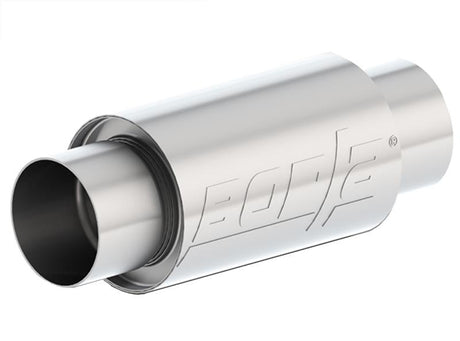 Borla 3 -1/2in In/Out x 5in Round x 8in Long XR-1 Sportsman Shorty Racing Muffler - View 2 | Dirty Garage