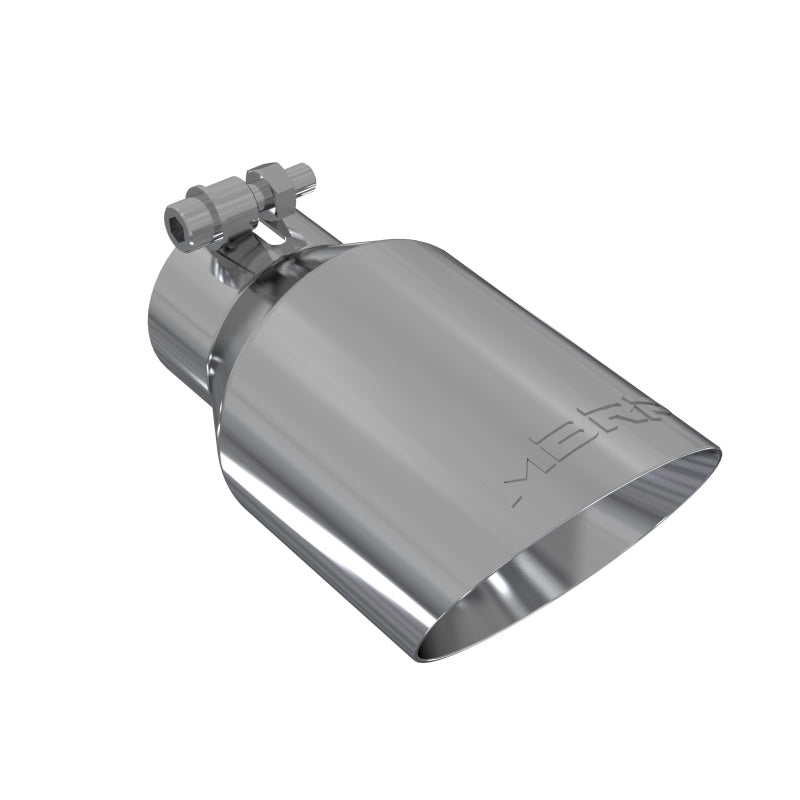 Universal 4" OD Dual Wall Angled Tip 2.5" Inlet 8" Length T304 | Dirty Garage