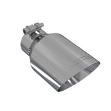 Universal 4" OD Dual Wall Angled Tip 2.5" Inlet 8" Length T304 | Dirty Garage