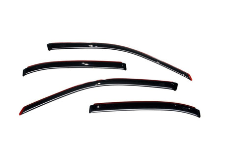 2001-2005 Civic Ventvisor In-Channel Front and Rear Window Deflectors 4-Piece Smoke - View 12 | Dirty Garage