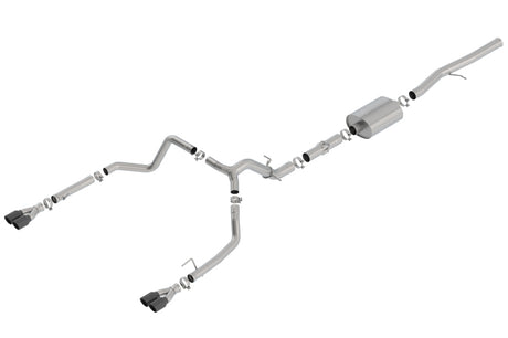 Borla 19 Chevrolet Silverado/GMC Sierra 1500 6.2L SS ATAK Catback Exhaust - Black Chrome Tips | Dirty Garage