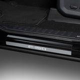 2015-2020 F-150 Super Crew Black Platinum Door Sills w/ F-150 Etchinng 4-Piece - View 4 | Dirty Garage