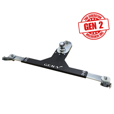 Gen-Y Dodge/RAM GoosePuck II 5in Offset Ball Puck Mount & 25K Towing w/Safety Chain Anchors | Dirty Garage