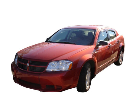 2008-2014 Avenger Ventvisor In-Channel Front and Rear Window Deflectors 4-Piece Smoke - View 6 | Dirty Garage