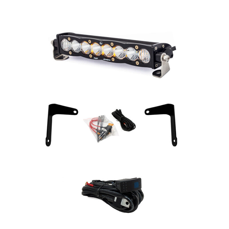 2017-2024 X3 Shock Mount Kit w/ 10" S8 Amber Light Bar - View 2 | Dirty Garage