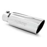 Universal 6" OD Rolled End Tip 4" Inlet 18" Length T304 - View 3 | Dirty Garage