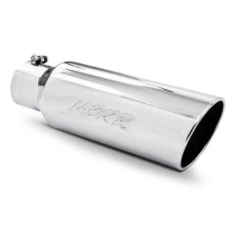 Universal 6" OD Rolled End Tip 4" Inlet 18" Length T304 - View 3 | Dirty Garage