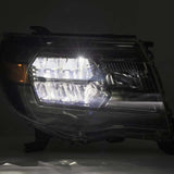2005-2011 Tacoma Luxx-Series Crystal Alpha Black Headlights Activation Light DRL - View 3 | Dirty Garage