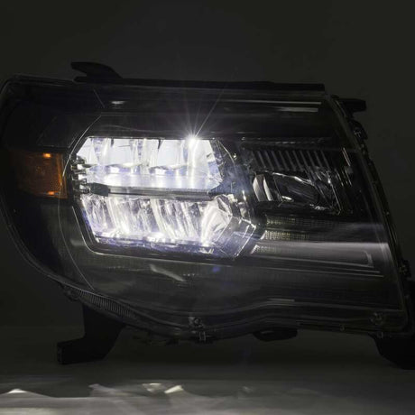 2005-2011 Tacoma Luxx-Series Crystal Alpha Black Headlights Activation Light DRL - View 3 | Dirty Garage