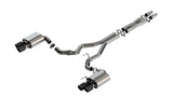 Borla 2024 Ford Mustang GT 5.0L V8 w/ Active Exhaust ATAK Cat-Back Exhaust System - Carbon Fiber | Dirty Garage