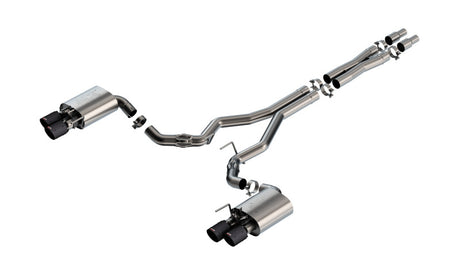 Borla 2024 Ford Mustang GT 5.0L V8 w/ Active Exhaust ATAK Cat-Back Exhaust System - Carbon Fiber | Dirty Garage