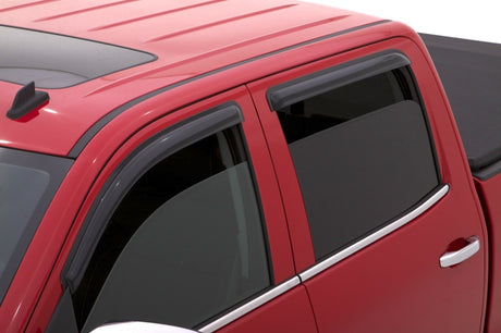 2015-2018 GM HD Crew Cab Ventvisor Outside Mount Window Deflectors Smoke 4-Piece - View 7 | Dirty Garage