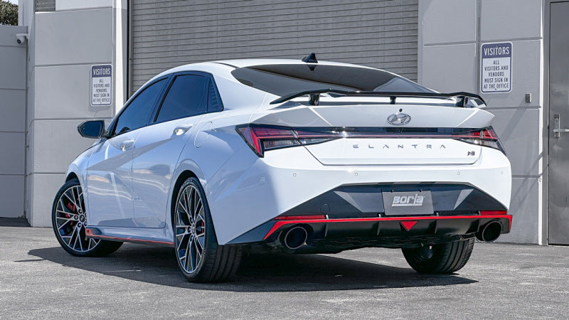 Borla 22-23 Hyundai Elantra N 2.0L 4 CYL. Turbo AT/MT ATAK Catback Exhaust Black Chrome - View 3 | Dirty Garage