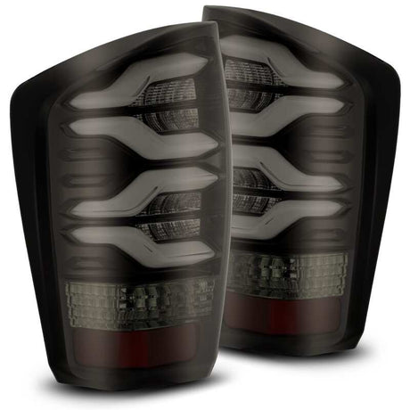 2016-2023 Tacoma Luxx-Series LED Tail Lights Black Red with Activation Light Sequential Signal | Dirty Garage