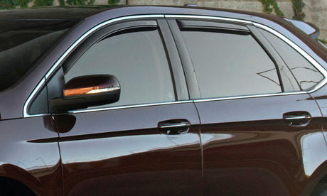 2009-2018 Journey Front Rear Window Deflectors Smoke 4-Piece - View 3 | Dirty Garage
