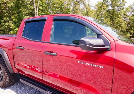 2023 GM Colorado Canyon Ventvisor Outside Mount Window Deflectors 4-Piece Smoke - View 5 | Dirty Garage