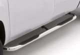 1999-2013 GM 1500 Ext. Cab (Body Mount) 3" Polished Round Bent SS Nerf Bars - Pair - View 2 | Dirty Garage