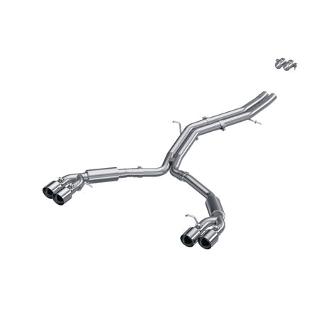 2018-2021 Audi S5 S4 2.5" Cat-Back Quad Rear Exit Exhaust SS Tips | Dirty Garage
