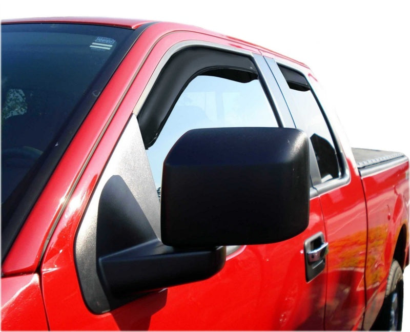 2022-2023 Tundra Extended Cab DC Ventvisor Front and Rear Window Deflectors Smoke 4-Piece - View 7 | Dirty Garage