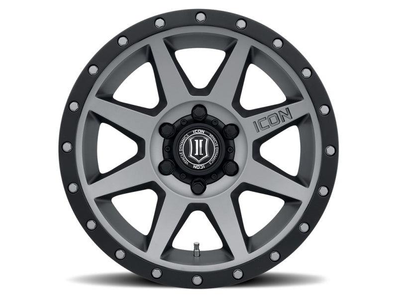 Universal Rebound 17x8.5 6x5.5 25mm Offset 5.75" BS 95.1mm Bore Titanium Wheel - View 2 | Dirty Garage