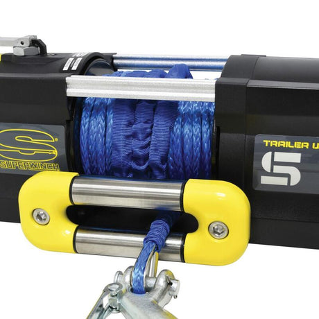 Universal S5500SR 12V DC Winch w/ Yellow Synthetic Rope - View 5 | Dirty Garage