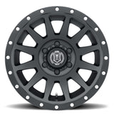 Universal Compression 17x8.5 6x5.5 0mm Offset 4.75" BS 106.1mm Bore Satin Black Wheel - View 2 | Dirty Garage
