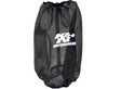 Universal 6.625in Base ID/5.25in Top ID/9.5in H Round Tapered Black Drycharger Air Filter Wrap | Dirty Garage