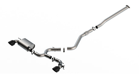 Borla 22-23 Hyundai Kona N 2.0L 4 CYL. Turbo AT/MT ATAK Catback Exhaust Black Chrome | Dirty Garage