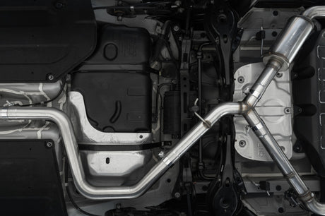 2022-2023 Elantra N 2.0L Turbo 5" OD CF Tips Dual Outlet 3" Cat Back Exhaust - View 2 | Dirty Garage