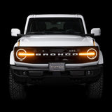 2022-2026 Bronco Luminix DRL LED Lights w/ Pair of Hood Limb Riser Replacements - View 4 | Dirty Garage