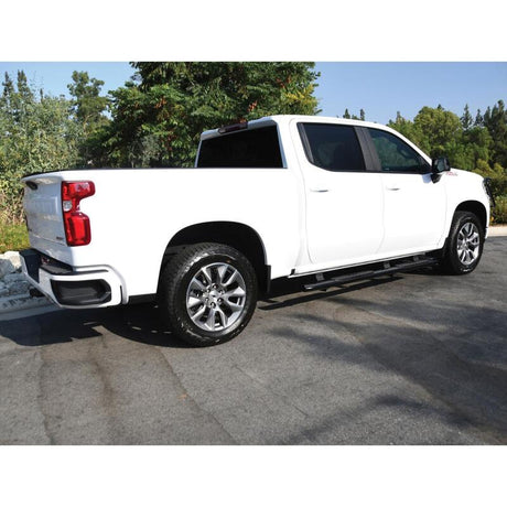 Westin 2019-2026 Chevy Silverado/Sierra 1500 Crew Cab Non LD PRO TRAXX 4 Oval Nerf Step Bars - Black - View 4 | Dirty Garage