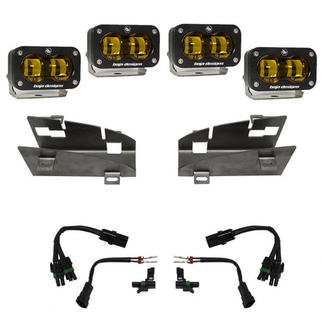 2019-2022 Ram 1500 S2 SAE Dual Amber Fog Pocket Light Kit - View 2 | Dirty Garage