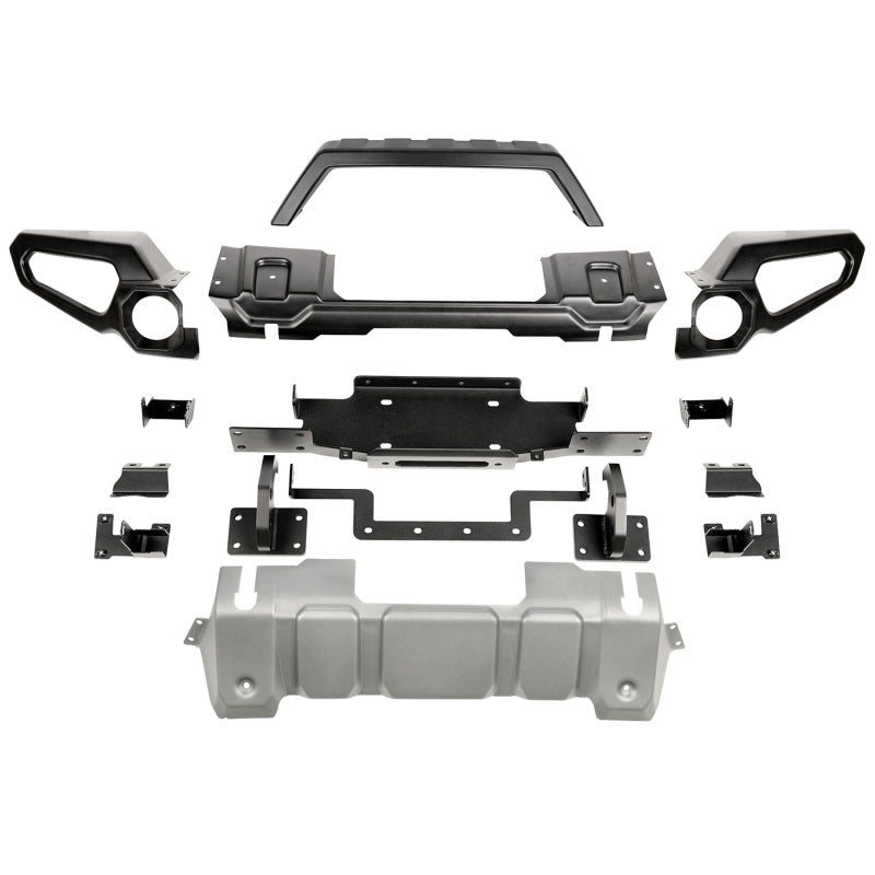 Rugged Ridge Venator Front Bumper W/Overrider & Winch Tray JL | Dirty Garage